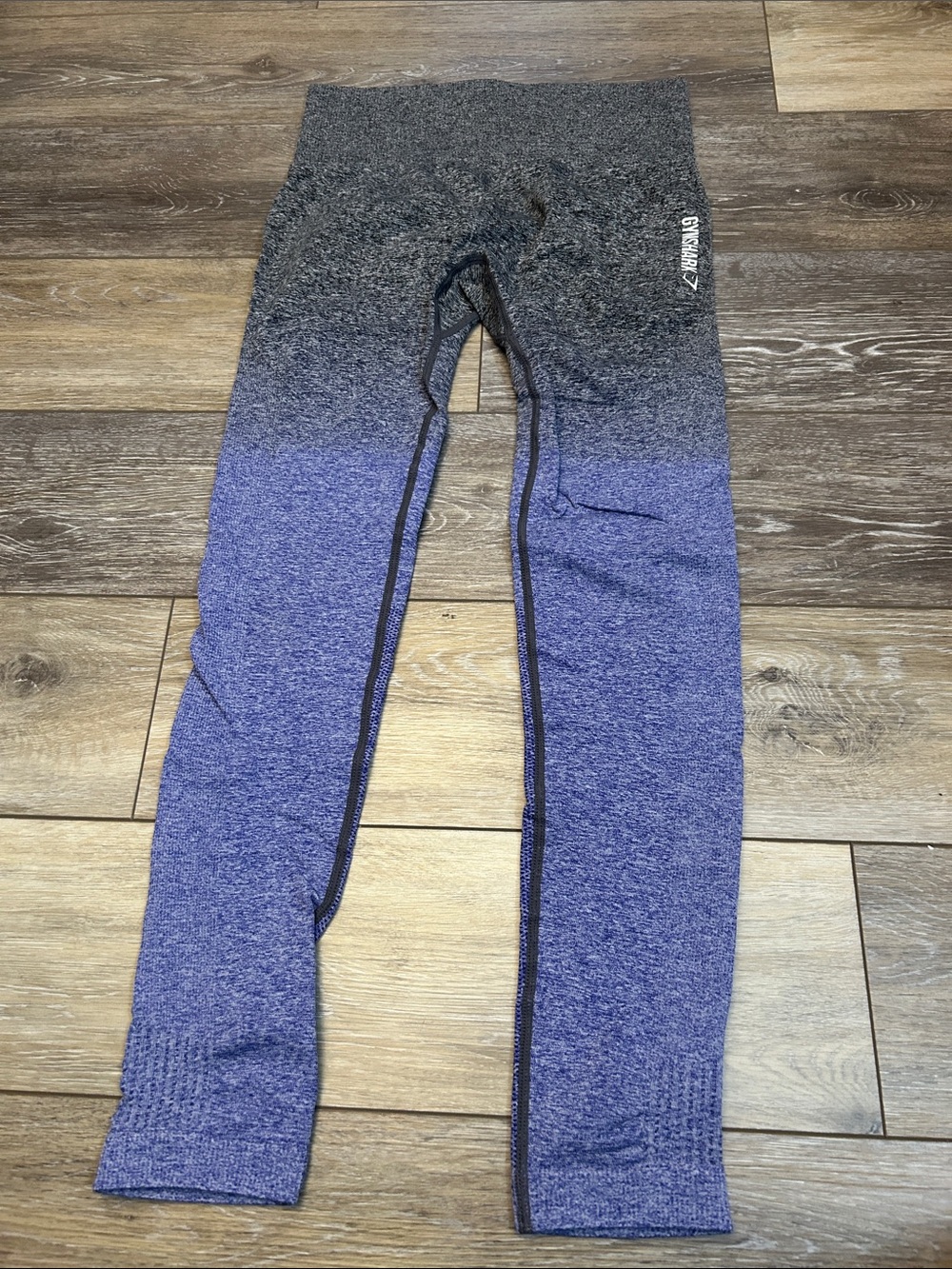 Gymshark Gray-to-Purple Ombre Seamless Leggings